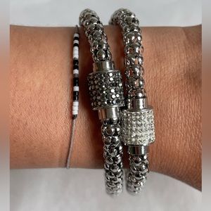 2 Versatile Crystal Chain Bracelets